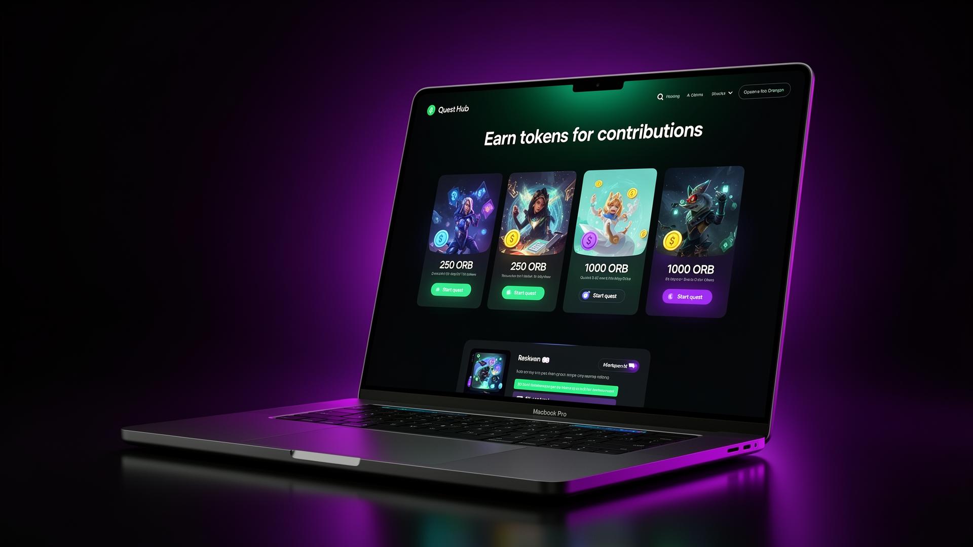 Public Quest Hub — branded landing page for community contributions